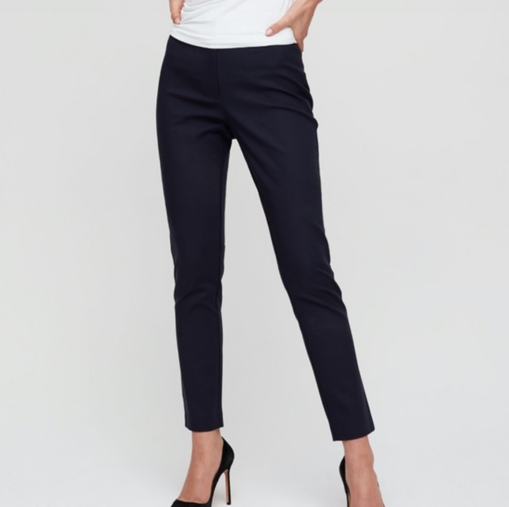 BABATON High Waist Dark Navy Pants